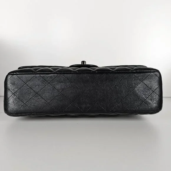 Chanel So Black Medium Calfskin Classic Flap Shoulder Bag - Picture 6 of 11